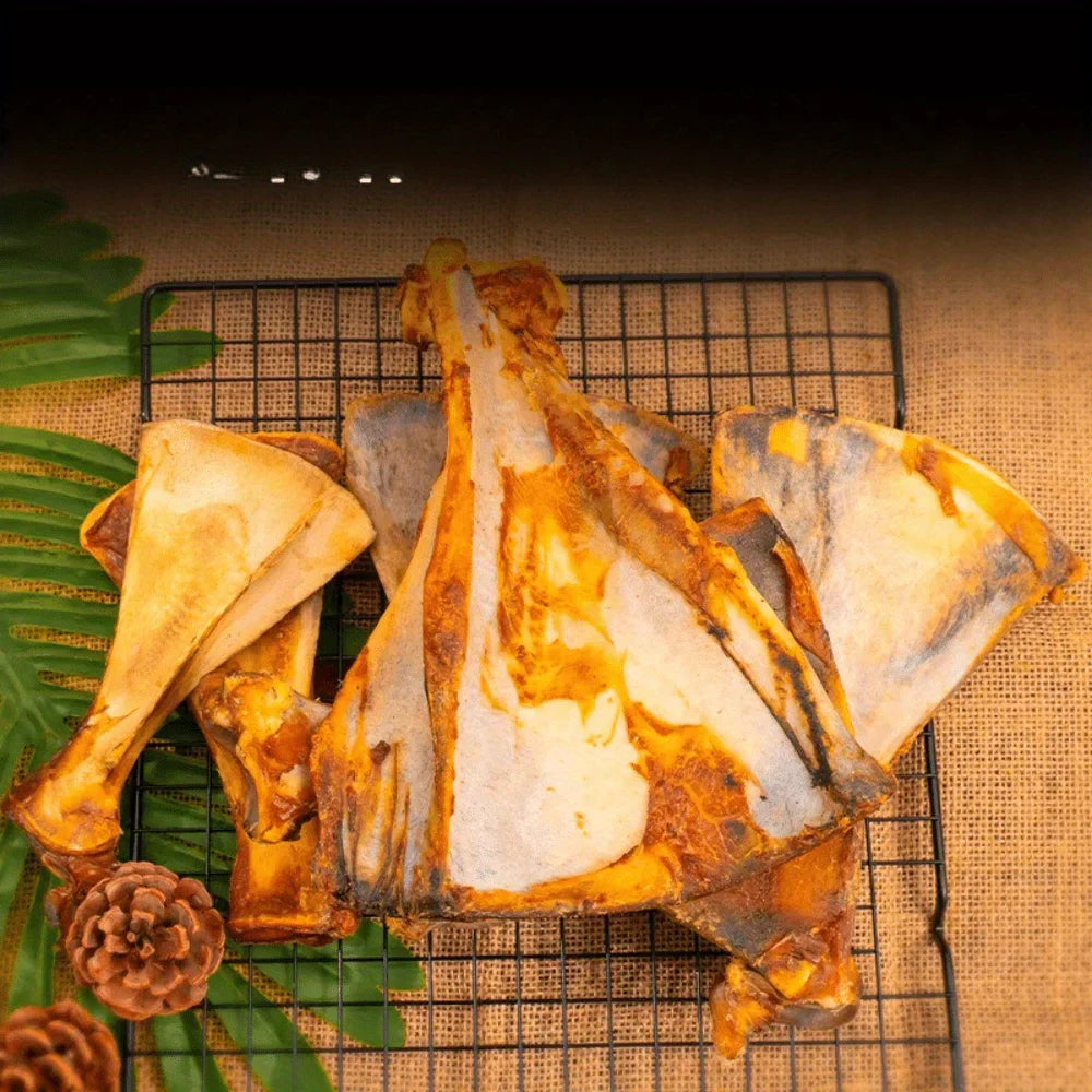 1/2 Pack x 60-90g Lamb Fan Bone, Natural Ingredients, Natural Dog Treats, Healthy, Easily Digestible, Dog Chews Long Lasting